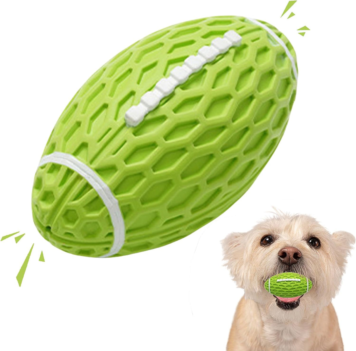 Puppy Toy, Interactive Squeaky Dog Ball Toys for Small Dogs – Essentials for Dogs - Green / Small