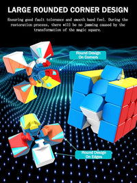 CFMOUR stickerless 2x2 and 3x3 speed cube set in gift box - view 16