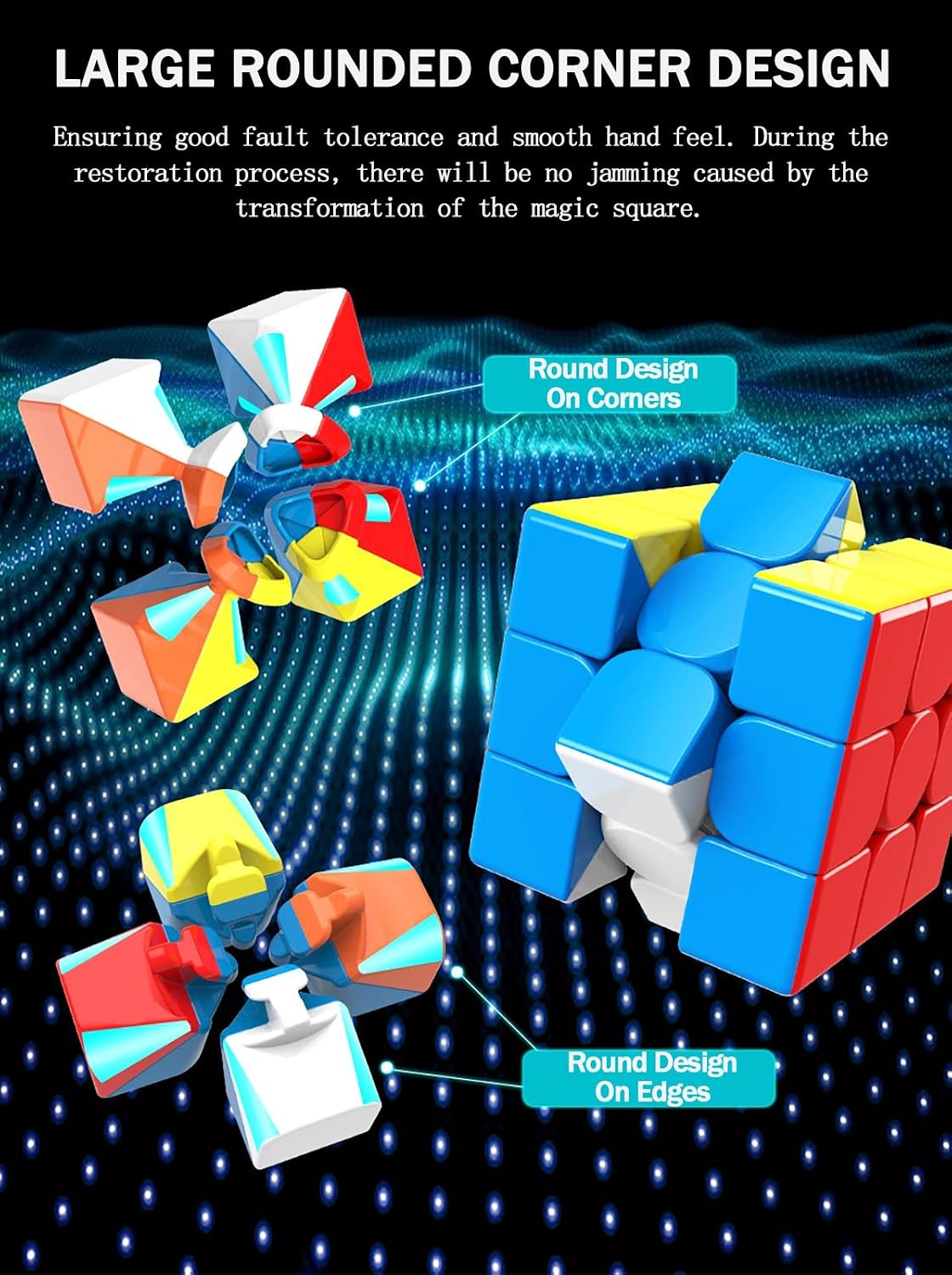 CFMOUR stickerless 2x2 and 3x3 speed cube set in gift box - view 16