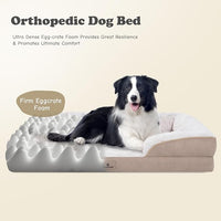 XXL Orthopedic Dog Bed - Washable Dog Sofa Beds for Giant Dogs, Supportive Foam Pet Couch Bed with Removable Washable Cover, Waterproof Lining and Nonskid Bottom