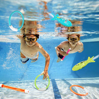 Korlon Tec pool diving toys set with dive sticks, rings and torpedoes - view 3