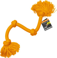 Playology Tug Rope Dog Toys for Large Dogs, Peanut Butter Scent - Mega / Cheddar Cheese