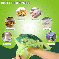 Poop Bags for Dogs, 100 Count Dog Poop Bags with Handles, Extra Thick Strong Leak Proof Doggie - 500 pcs / Green - image 4