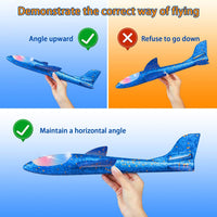 2 Pack LED Light Airplane - Yellow and Blue - image 3
