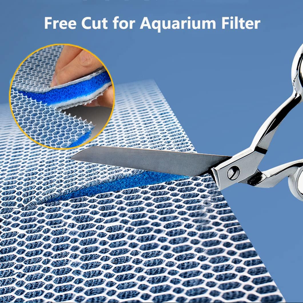 Aquarium Filter Media, Newly Premium 8-Layer Filter Pads for Aquarium, Fish Tank Sponge Pad Foam - 15.7“x11.8”x0.78“ , 2pack - image 2