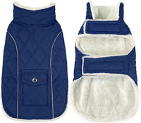Malier Dog Coat Warm Dog Winter Coat - Blue / X-Large