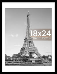 upsimples 50x70cm Puzzle Frame, Wall Decor Frames - Black / 18x24