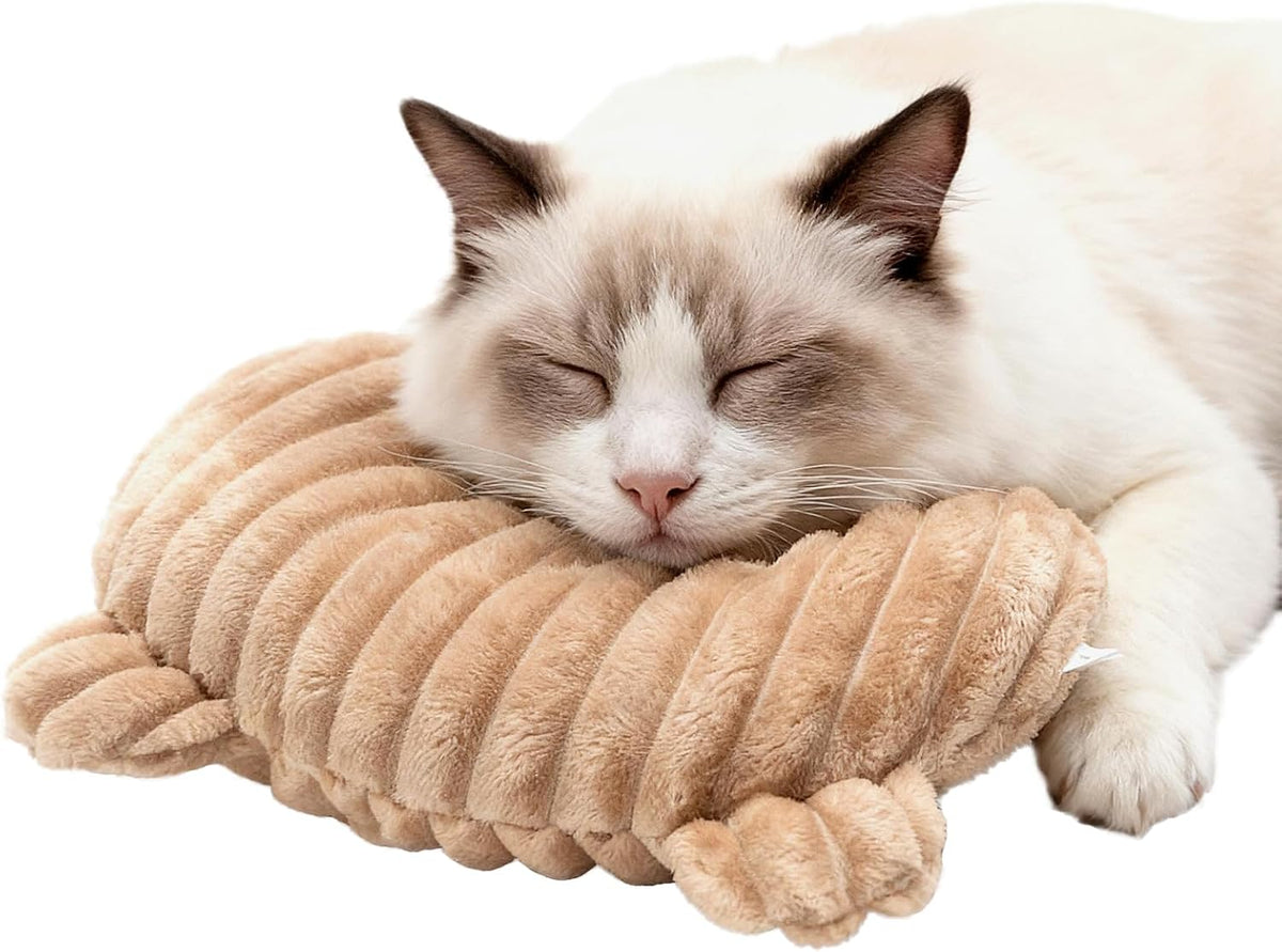 Dog Calming Pillow, Soft and Neck-Friendly - Medium ( 11" × 8" ) / Coffee