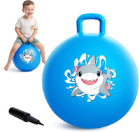 EVERICH TOY 18 inch hopper ball for kids with handle, purple pink clouds - view 9