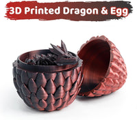 3D Printed Dragon Egg, Large 12" for Kids, Dragon Lovers - Black and Pink - image 4