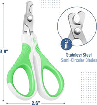 Mr. Pen Cat Nail Trimmer, Spring Green & White, Cat & Dog Nail Clipper
