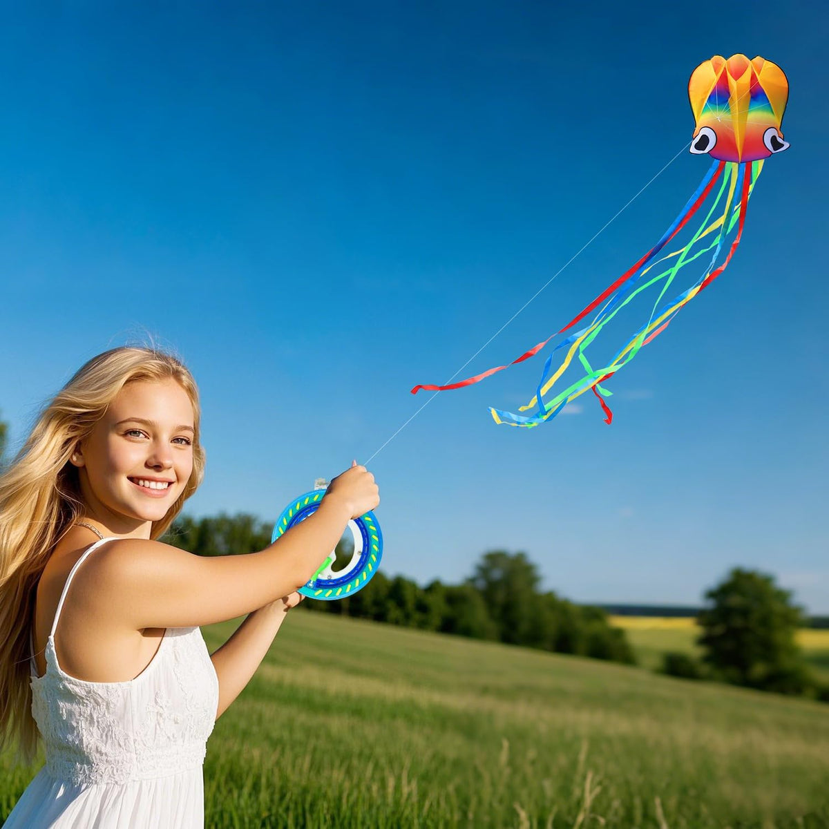 Yfafengs large octopus kite in waterproof cloth for kids and adults - view 16