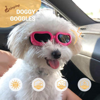 Enjoying Clear Dog Goggles Medium to Large Breed - Classic Pink / Small Breeds - image 3