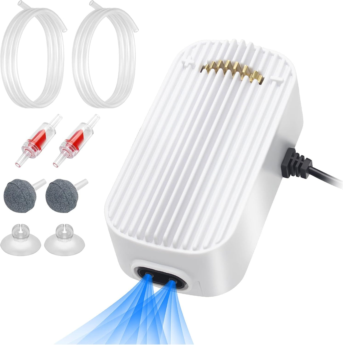 Quiet Aquarium Air Pump 3W Fish Tank Oxygen Aerator Pump with Air - 5W