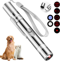 Cat Toy, USB Rechargeable, 3 Light Modes, 5 Fun Patterns, Indoor – Essentials for Cats - 1 pcs red light