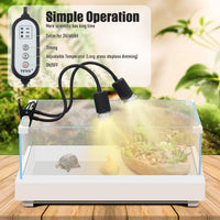 TFNN Reptile Heat Lamp, Double-Head Heat Lamp with Clamp - image 2