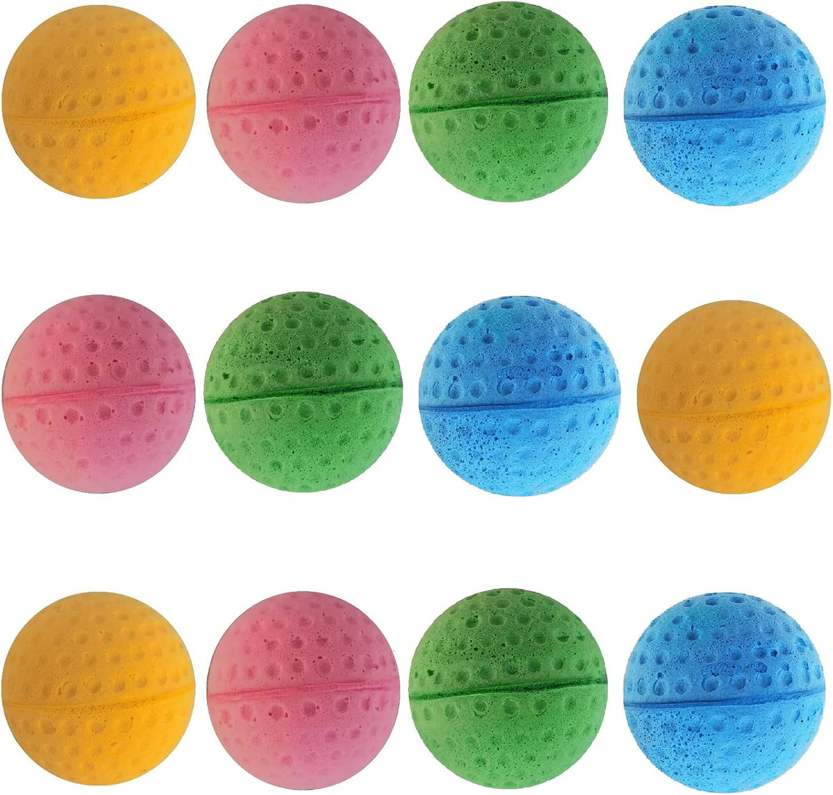 Cat Foam Ball Cat Sponge Ball Toy Soccer Toy – Essentials for Cats - 12 Pack Mixed - image 4