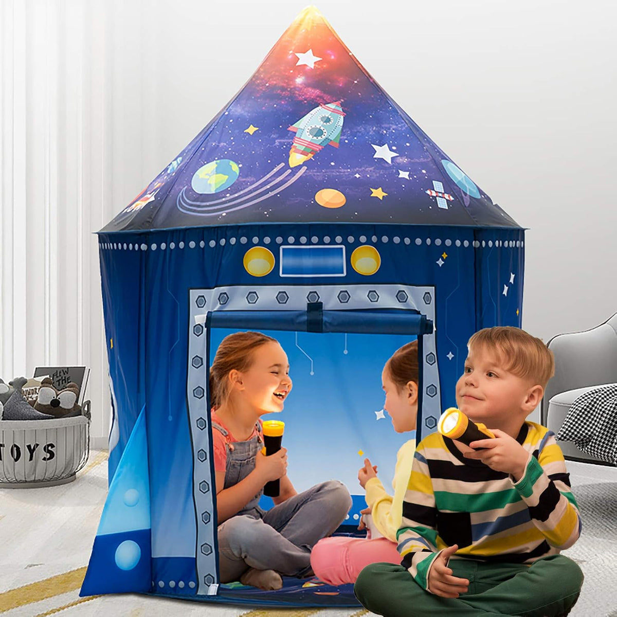 WillingHeart Play Tent for Kids - Rocket Ship - image 2