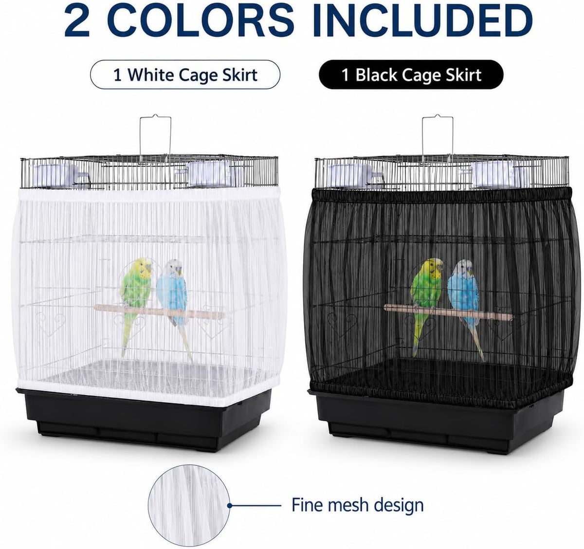 RAINFLOW 2 Pack Bird Cage Seed Catcher - image 3