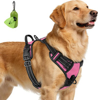 Joytale No Pull Dog Harness Medium Sized Dog, Front Clip - X-Large / Pink