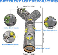 Cat Tunnel, Cat Tunnels for Indoor Cats - 59"-Cat Tunnel Toy Tree Trunk - image 3