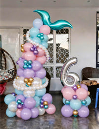 Pastel Rainbow Balloons Arch Garland Kit for Pastel Party Decor – Fun for Kids & Family - Mermaid - image 2