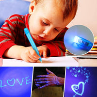 30 Pieces Invisible Ink Pen with UV Light Spy Pen Magic Marker Party - 30 - image 3