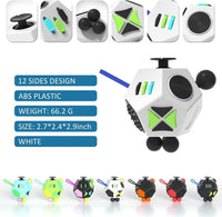 Fidget Dodecagon-12 Sided Fidget Toy Cube for Kids - A2 White - image 2
