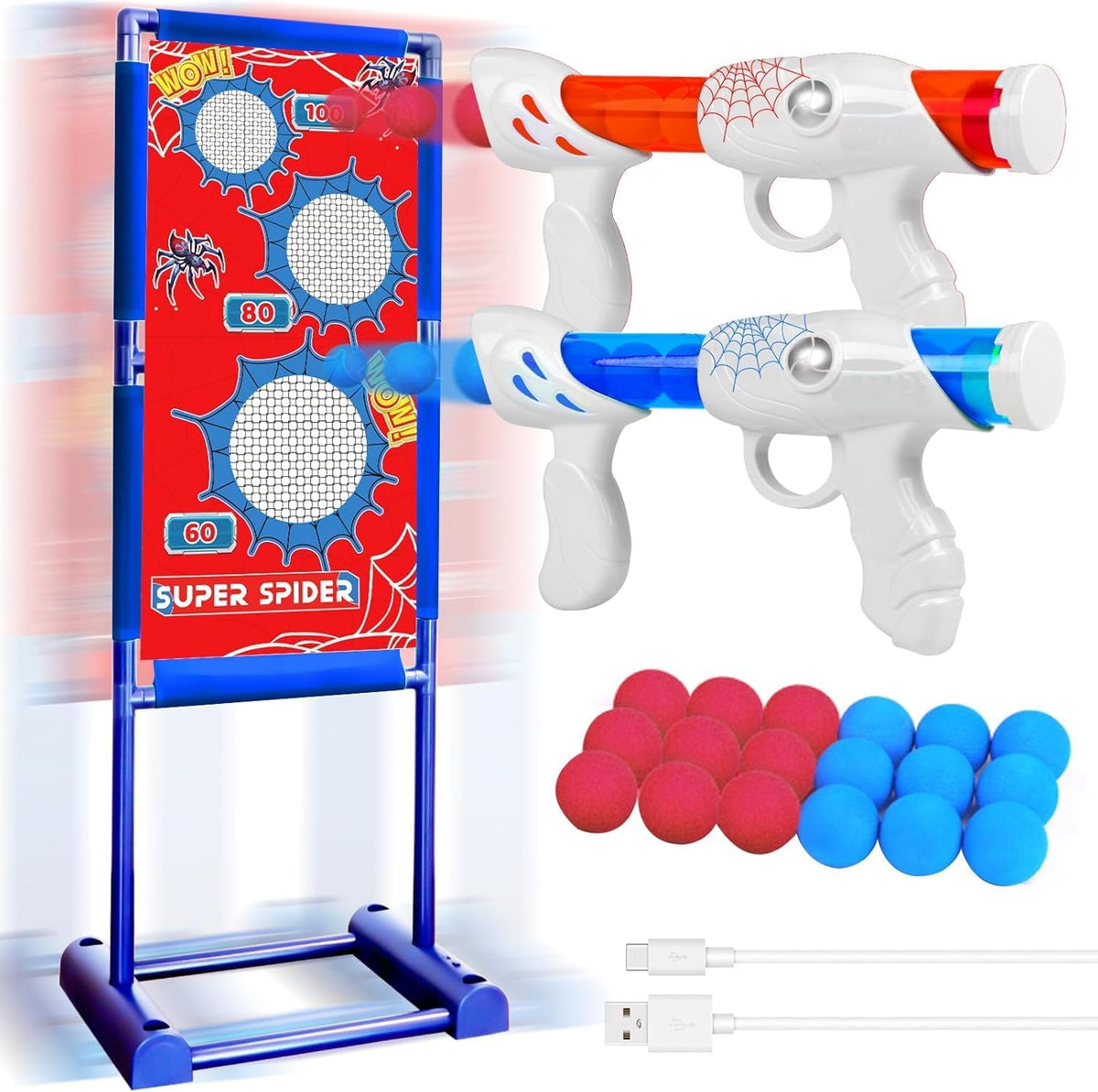 Active Target Game Set for 5 6 7 8 9 10 11 12 Years Old Boys Girls - Red