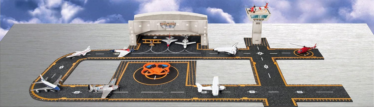 Hot Wings Planes Piper Cherokee with Connectible Runway in Aviation - image 2