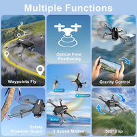 BLINORY X60 foldable 2K camera drone for beginners in black with carrying case - view 7