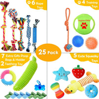 Aipper Dog Toys 25 Pack for Fun and Teeth Cleaning - image 2