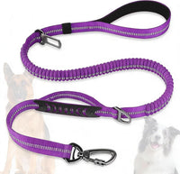 Dog Leash Heavy Duty, Bungee Leash Reflective Car Seat Belt for Dogs Brown – Essentials for Dogs - Purple