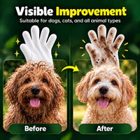 Pet Glove Wipes for Dogs & Cats, Paws, Ears & Butt Cleaning - 2x25 Glove Wipes - image 4