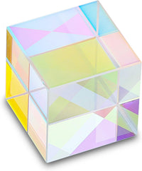 Colorful 20mm K9 Optical Crystal Glass Prism For Physics Teaching – Fun for Kids & Family - 25mm X-Cube