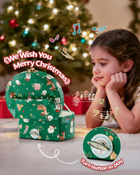 VLANDO Musical Jewelry Box for Girls - G.Christmas Green - image 4