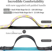 Hands Free Dog Leash with Zipper Pouch - purple-yellow mix / Large - image 3