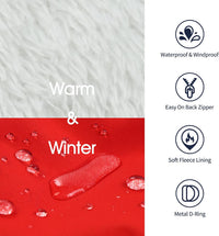 Dog Winter Coat with Harness Built in - XX-Large(Chest:35.4 in) / Red - image 3