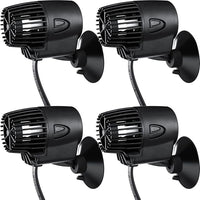 Zhengmy 4 Pcs 800 Gph Aquarium Circulation Pump with Magnetic Suction Base 360 Degree Rotating Wave Maker Submersible Aquarium Powerhead Wave Maker for 20-100 Gal Freshwater Saltwater Fish Tank