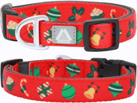 Medium Dog Collar, Neck 12"-20" - Large (Neck 16’’-25’’) / Christmas