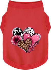 Discover Cozy Cotton Canine Wear: Soft, Lightweight - Red / 2XL-(15~30lb) | Back(~20.1")