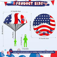 CPSYUB 6 Christmas mini parachute toys with bell keyring accessories - view 11