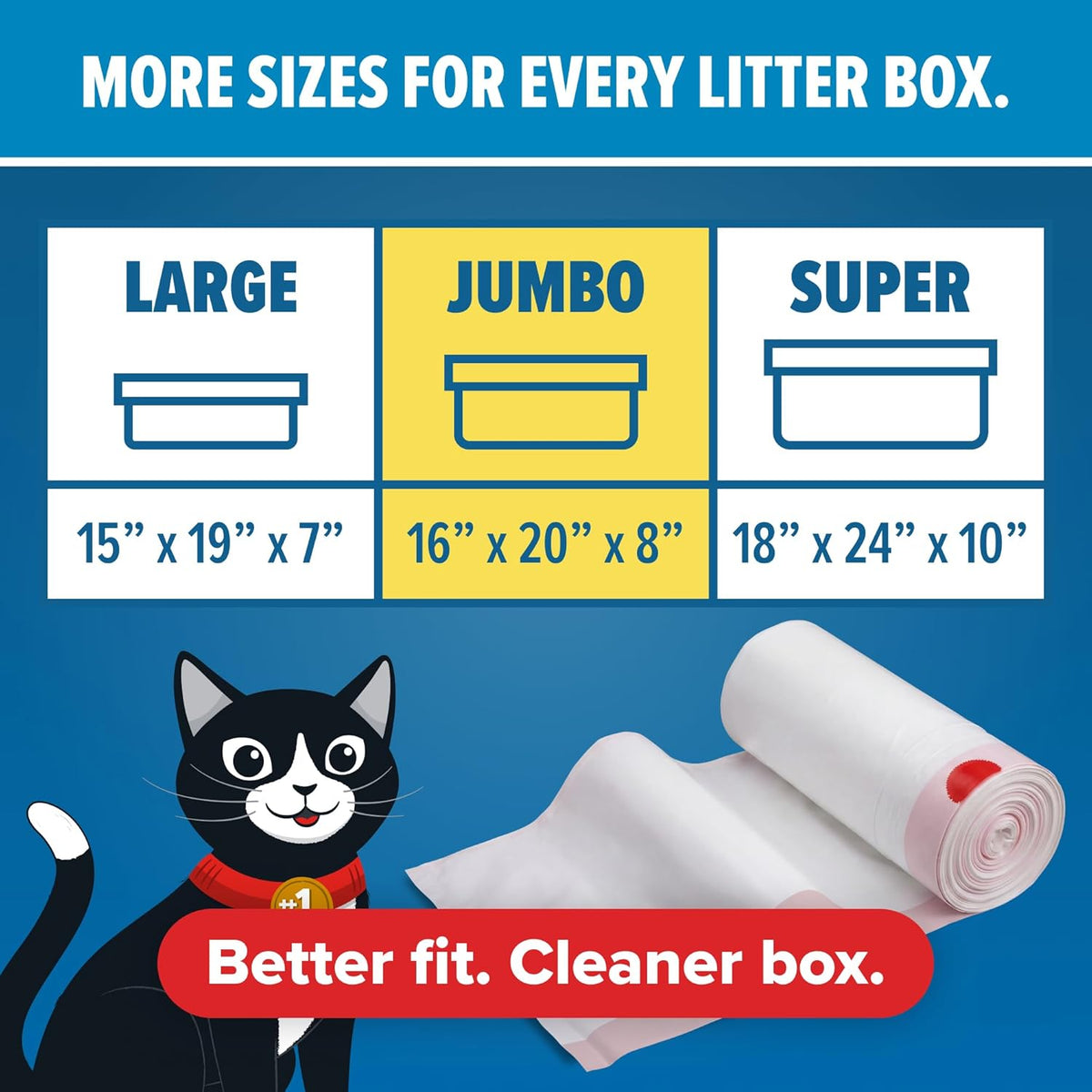 Jonny Cat Litter Box Liners Heavy Duty - Jumbo / 15 Count (Pack of 1) - image 2