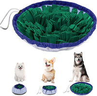Snuffle Mat for Dogs, Adjustable Interactive Puzzle Toy - Green-48 cm - image 2