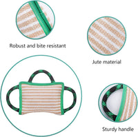 Dog Toy, Tug of War Jute Bite Pillow - Style 1 - image 3