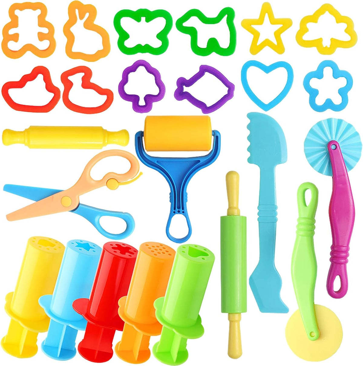 Dough Tools 55 PCS Dough Play Tools Set for Kids - 24 pcs