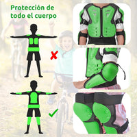 JUSTDOLIFE youth dirt bike gear set with chest protector, knee and elbow pads - view 12