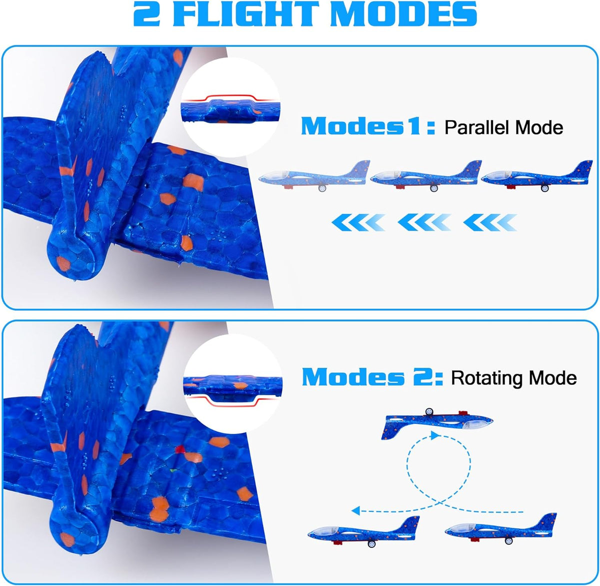 LJZJ 3pk LED Foam Plane Launcher - 3 Planes (1 Launcher) - image 3