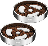 Feedoo Slow Feeder Dog Bowl-2Cups for Medium Breeds - Spiral-2Pack / S 1~1.5Cups