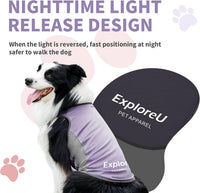 Dog Cooling Vest with Soft Stretchy Sun Protection, XL - Medium (24-35lbs) / Brier Rose+Lilac Ether - image 3